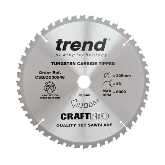 TREND CSB/CC30548 CRAFT BLADE CC 305MM X 48T X 30MM