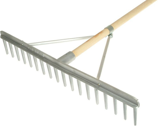 FAITHFULL FAIALR ALUMINIUM HAY / LANDSCAPE RAKE 680 x 1800mm