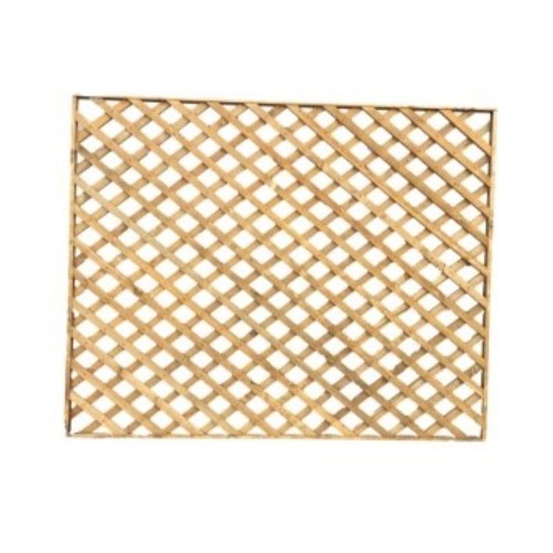 DENBIGH TIMBER 3" DIAMOND TRELLIS PANEL 6 x 6' APEX CAP DT6X63"