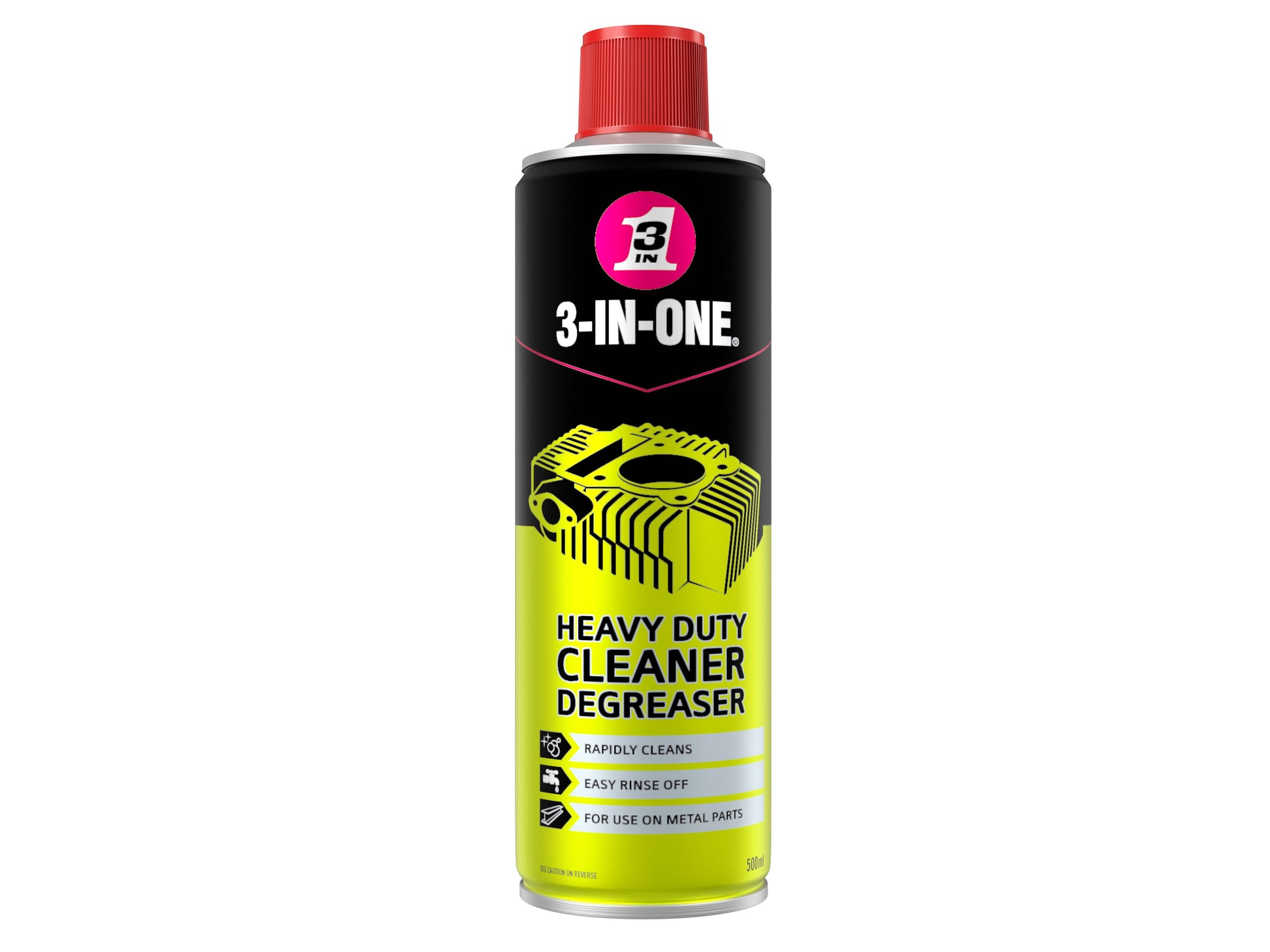 3-IN-1 HOW44605 PROFESSIONAL HEAVY DUTY DE-GREASER 500ml