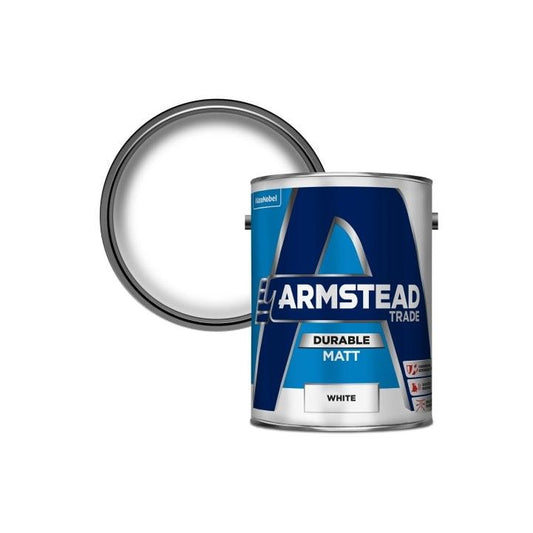 ARMSTEAD TRADE DURABLE MATT EMULSION 5l WHITE 5218596