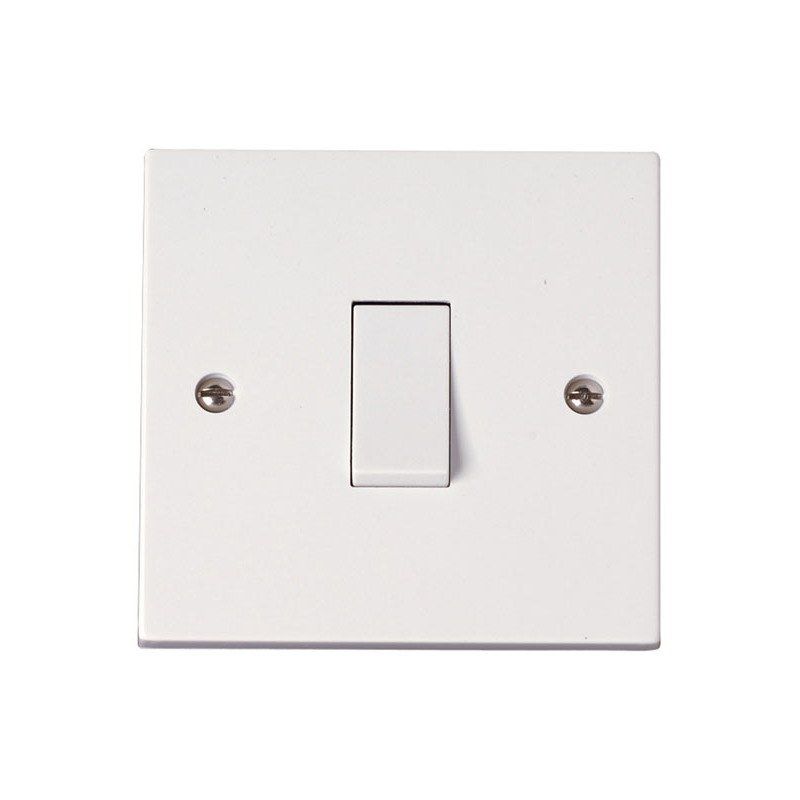 CLICK PRW010 PLATESWITCH 1G 1W 10A WHITE