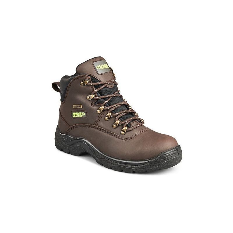STERLING SS813SM SAFETY HIKER BOOTS BROWN SIZE 12