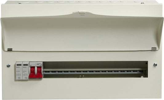 CRABTREE 516/2BS 16-WAY CONSUMER UNIT MAIN SWITCH 100a WITH SPD