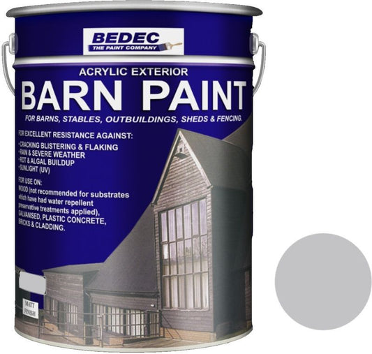 BEDEC MATT BARN PAINT 20l LIGHT GREY BEDE2ANB001/54