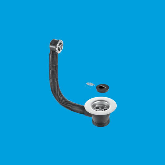 MCALPINE FSW2PC SINK COMBINED WASTE & OVERFLOW 1.1/2" 61020388