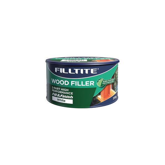 FILLTITE HIGH PERFORMANCE WOOD FILLER 2 PART 250g WHITE V18225