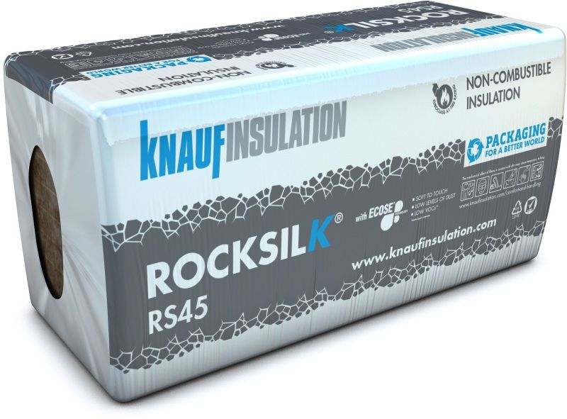 KNAUF ROCKSILK RS45 BUILDING SLAB 1200 x 600 x 50mm x 7.2m2 (PACK 10) 2411327