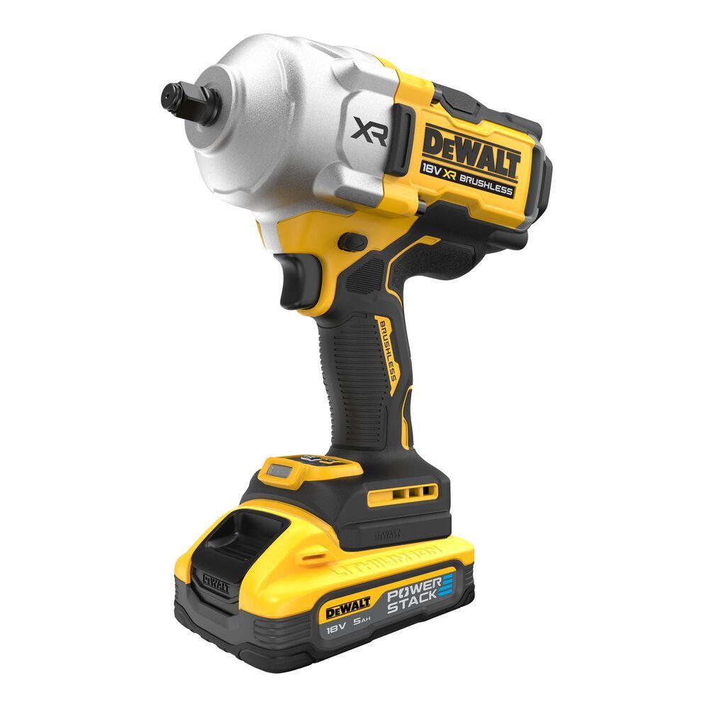 DeWalt 18V Brushless 1/2 High Torque Impact Wrench 2 x 5.0ah Power Stack | DCF961H2T-GB