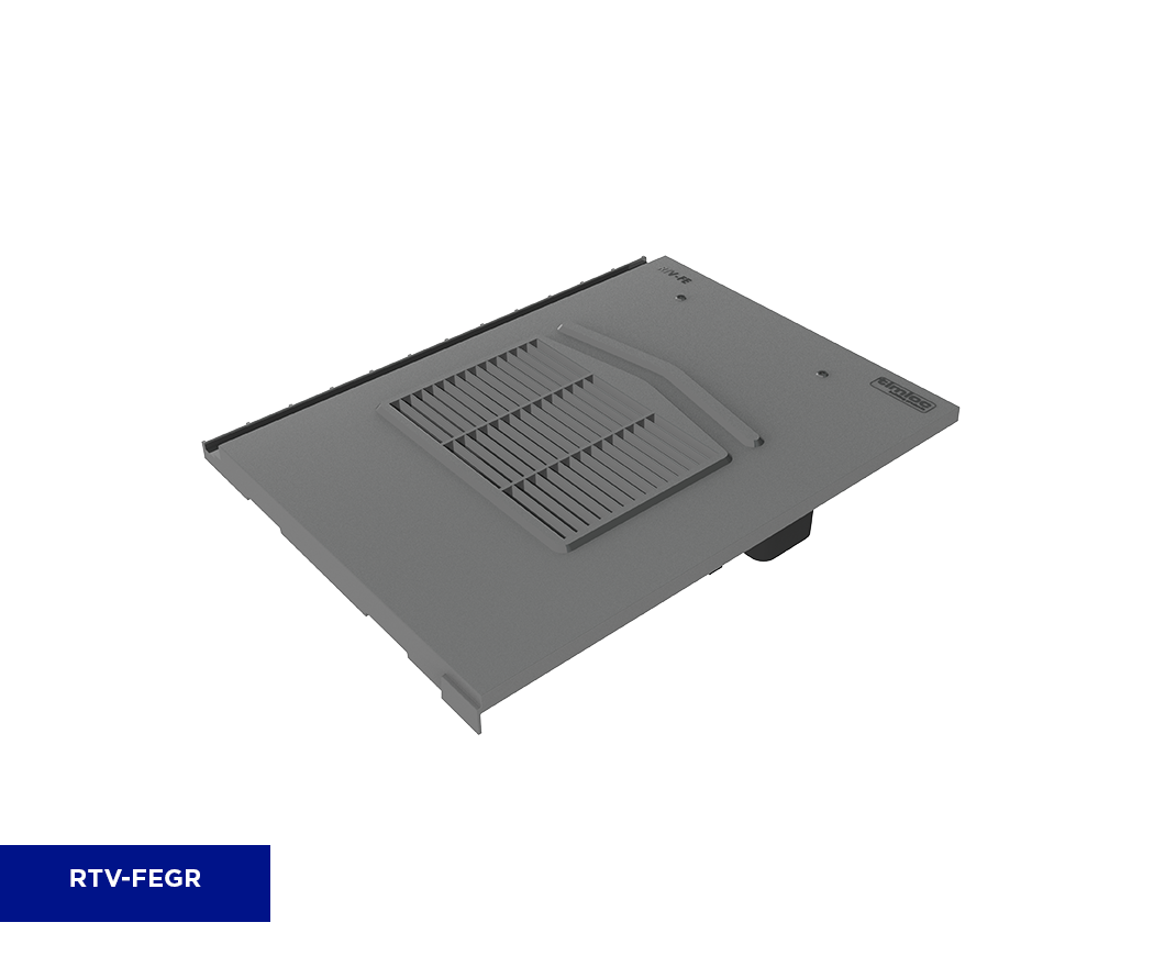 TIMLOC FLAT EDGE TILE VENT GREY RTV-FEGR