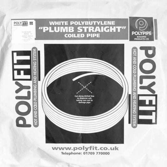 POLYPIPE BARRIER COIL 10mm x 25m WHITE FIT2510B