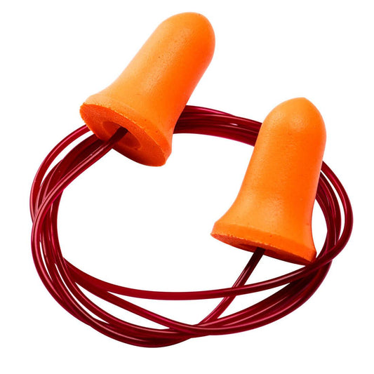 Bell Comfort PU Foam Ear Plugs Corded (200 Pairs), , R, Orange