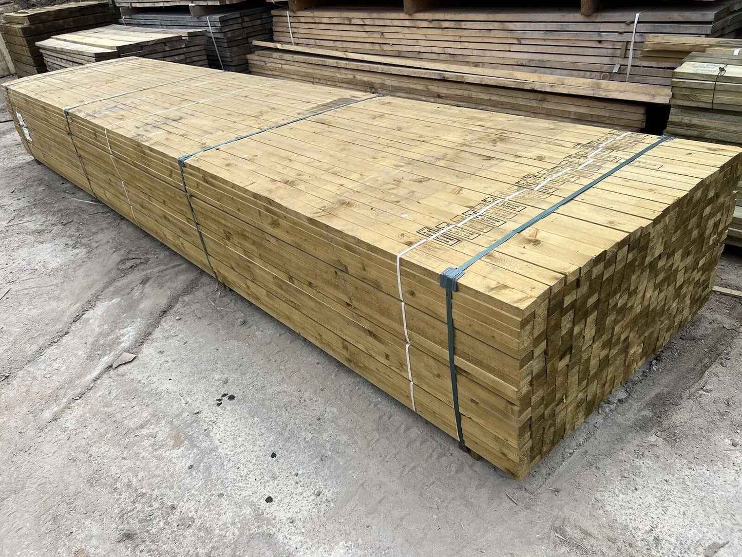 25mm x 50mm Sawn Treated Timber Batten (2" x 1") 4.8m - Pack of 264