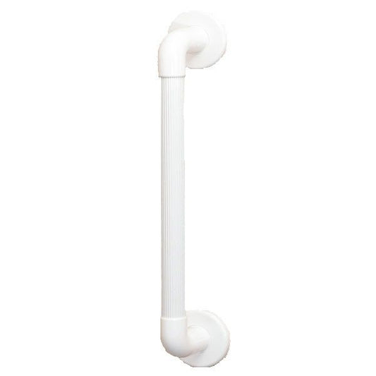AKW 01420WH LARGE PLASTIC FLUTED GRAB RAIL 600 x 32mm WHITE