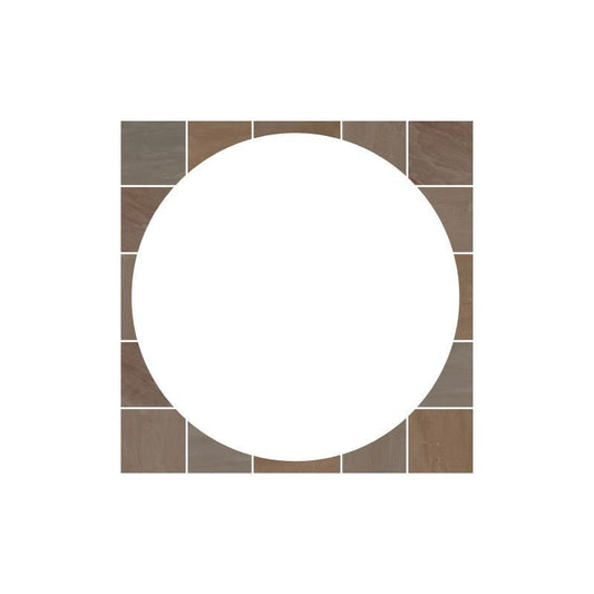 PAVESTONE SANDSTONE SQ.OFF KIT FOR 2.4m CIRCLE RAJ BLEND 01020002