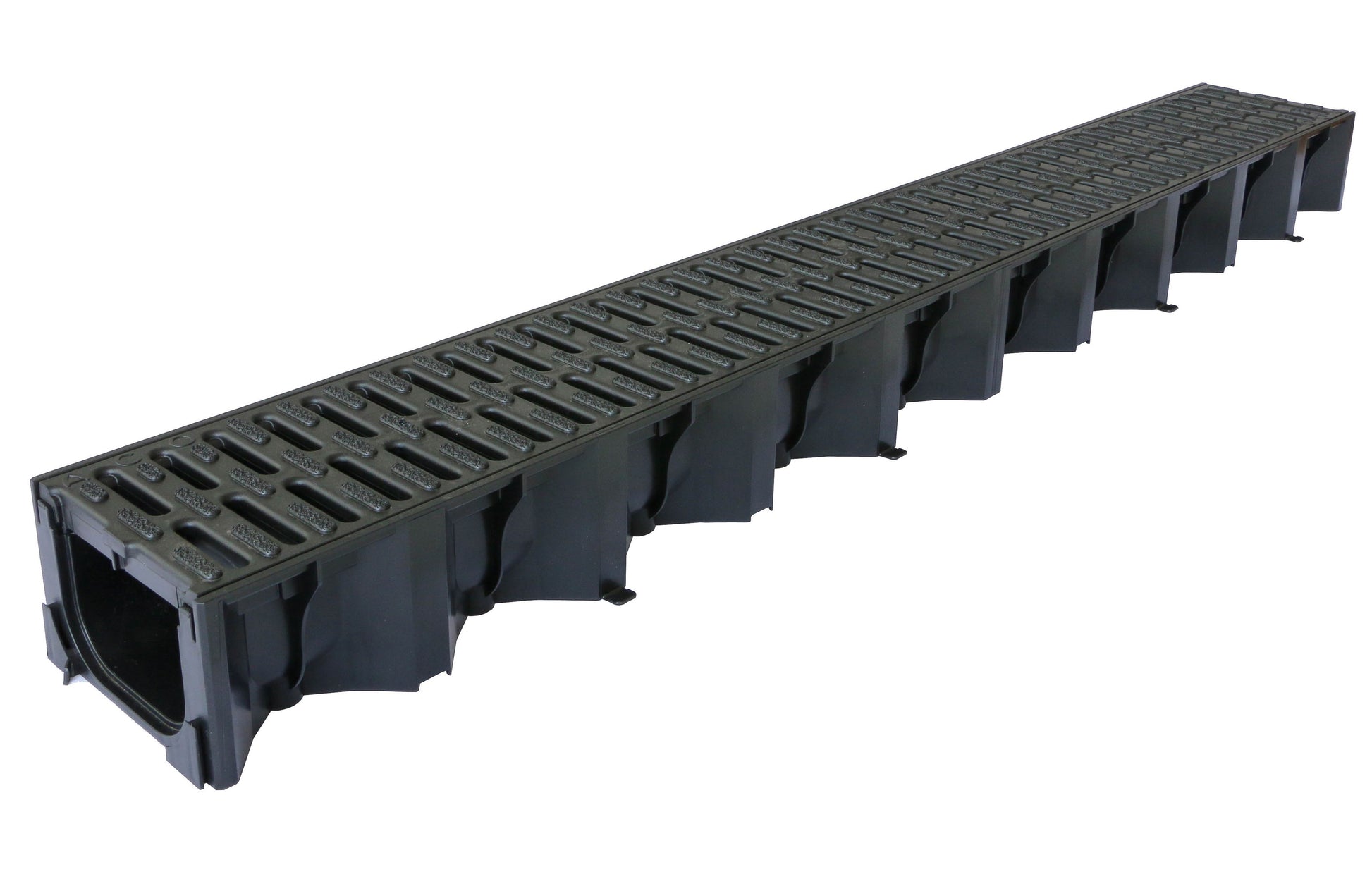 ACO HEXDRAIN A15 CHANNEL 129 x 80 x 1000mm C/W PLASTIC GRATING 19310 (C&L)