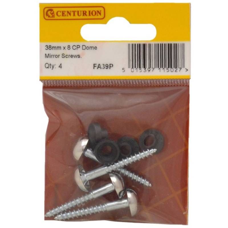 CENTURION FA39P CHROME MIRROR SCREWS 40mm