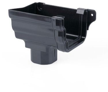 BRETT PROSTYLE LEFT HAND STOP END OUTLET ANTHRACITE GREY BR856L