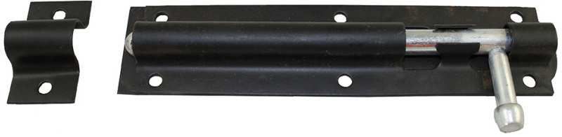 A PERRY NO 923A TOWER BOLT PREPACKED 100mm 4" BLACK 923APP0100BK