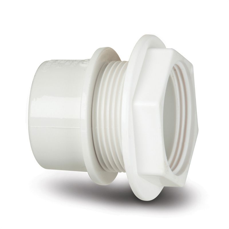 POLYPIPE ABS TANK CONNECTOR 40mm WS36 WS36W WHITE