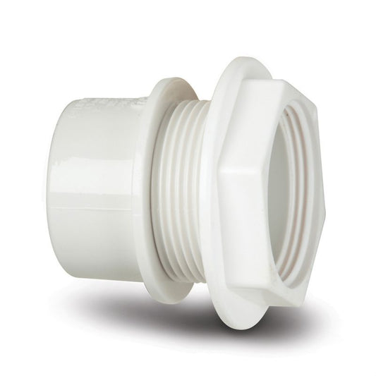 POLYPIPE ABS TANK CONNECTOR 40mm WS36 WS36W WHITE