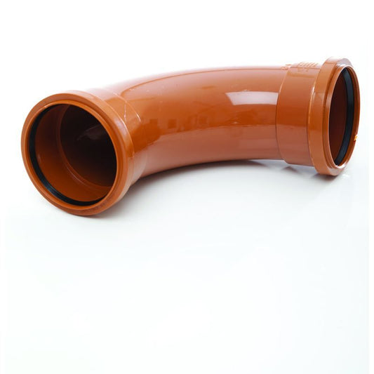 POLYPIPE REST BEND DOUBLE SOCKET 110mm x 87.5deg UG483