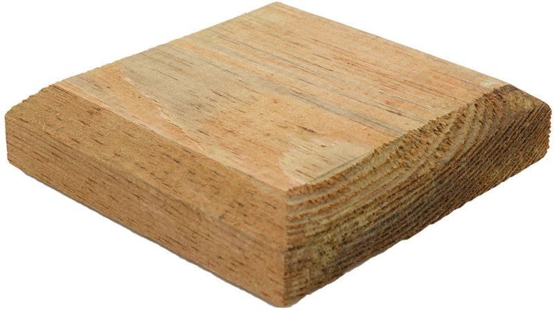 GRANGE PC22 FLAT POST CAP 100 x 100mm BROWN