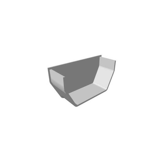 FREEFLOW SQUARE STOP END INTERNAL WHITE FRS608