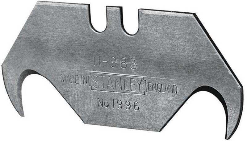 STANLEY STA011983 1996B HOOKED KNIFE BLADES (PACK 5)