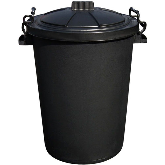 80l PLASTIC DUSTBIN WITH CLIP LID L90LDB