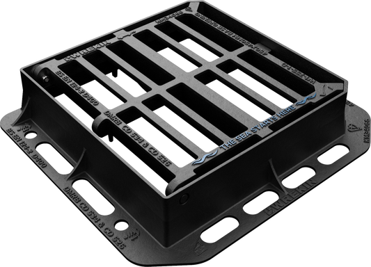 WREKIN (A755) 450 x 450 x 100mm D/IRON A/THEFT GRATE & FRAME D400 TRISTAR DGH0D4/4545/KT