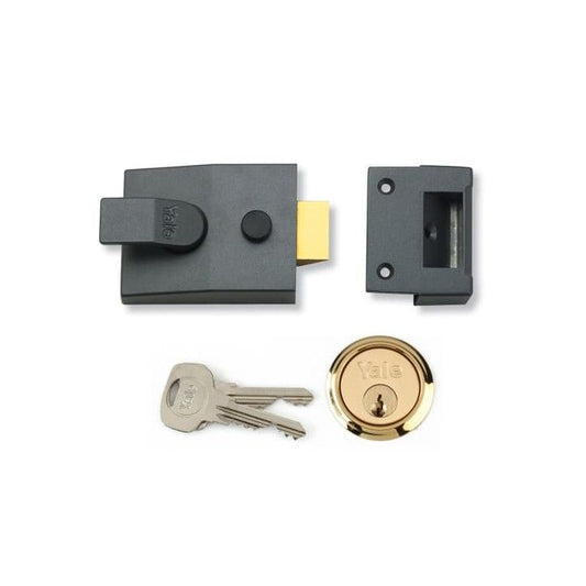 YALE 89 STANDARD NIGHTLATCH B-89-DMG-PB-60