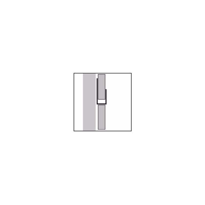 FREEFOAM GEOPANEL PVC END U 2.7m x 6.2mm SILVER GET8UTSI
