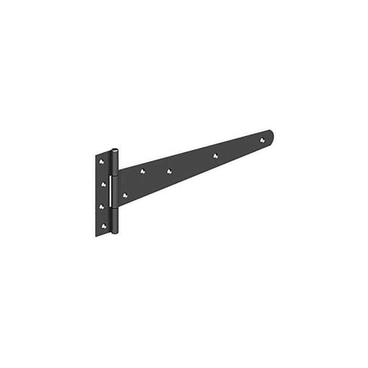 120 BLACK 500mm 20" STRONG TEE HINGES PAIR LOOSE 120-0500BK