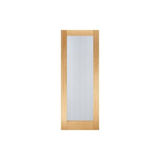 LPD MEXICANO PRE-FINISHED OAK DOORS PAT10 33" PFOMEX10G33