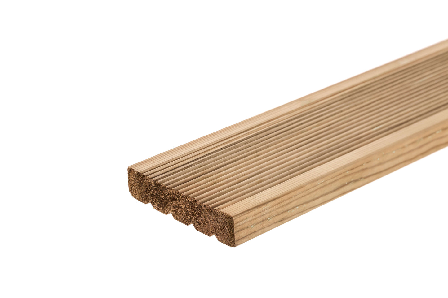 32mm x 150mm Softwood Grooved Reversible Decking Board 4800mm