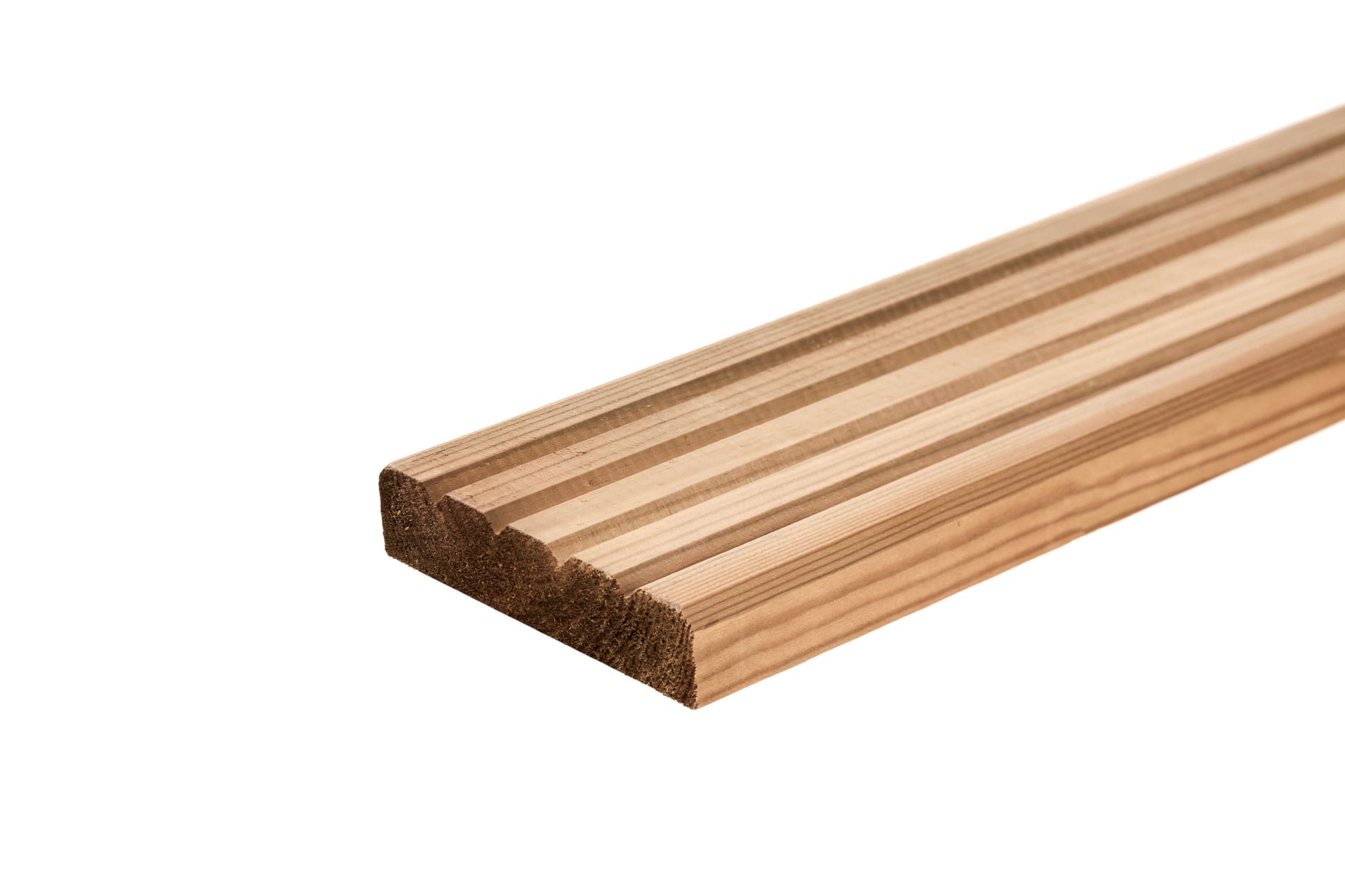 32mm x 150mm Softwood Grooved Reversible Decking Board 4800mm