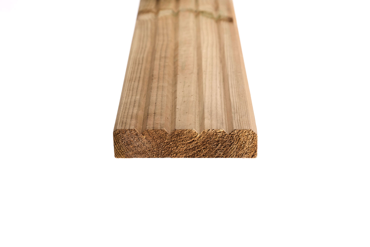 32mm x 150mm Softwood Grooved Reversible Decking Board 4800mm
