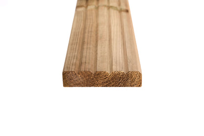 32mm x 125mm Softwood Grooved Reversible Decking Board 4200mm