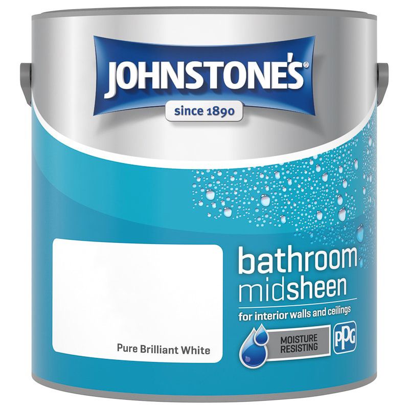 JOHNSTONES NO ORDINARY PAINT BATHROOM BRILLIANT WHITE 2.5l 389464