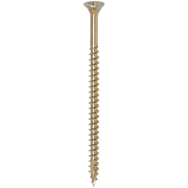 TIMCO STRONG-FIX MULTI-PURPOSE PZ2 CSK SCREWS 5.0 x 90mm (BOX 100) YELLOW 50090C2