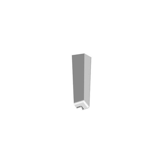 FREEFOAM SQUARE DOUBLE CORNER 600mm WHITE FWXX