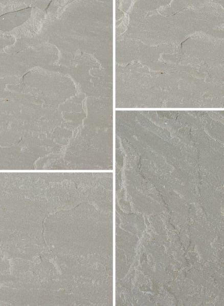 BRADSTONE NATURAL SANDSTONE PAVING CIRCLE 2.46m DIA SILVER GREY 07557