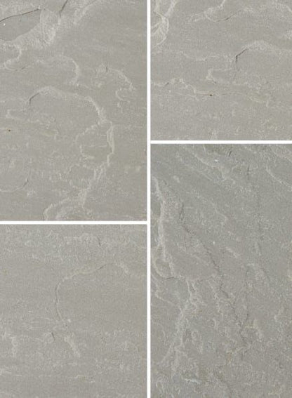 BRADSTONE NATURAL SANDSTONE PAVING CIRCLE 2.46m DIA SILVER GREY 07557