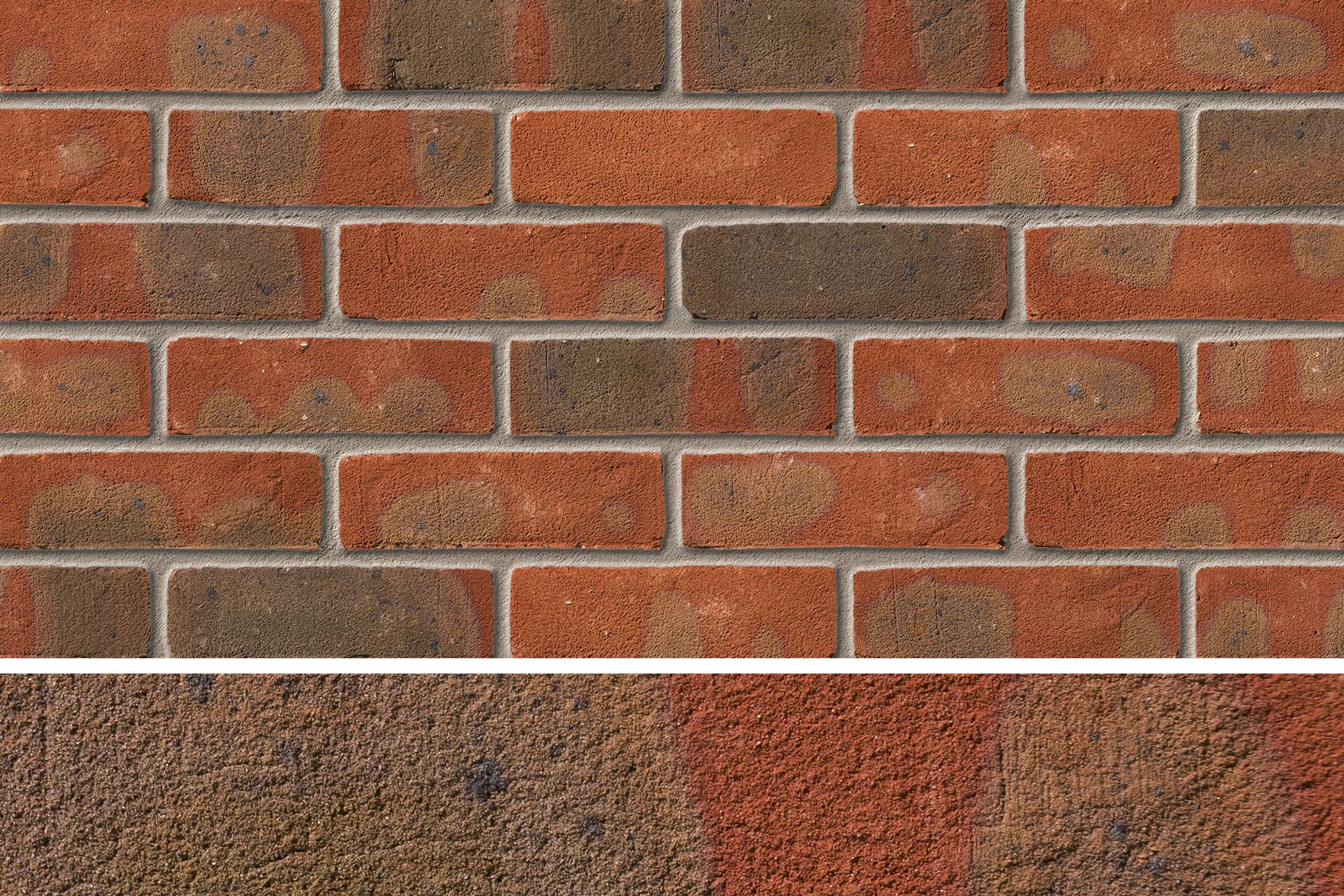 IBSTOCK LAYBROOK THAKEHAM RED MULTI BRICK 65mm (95 PER LEG) A0709A