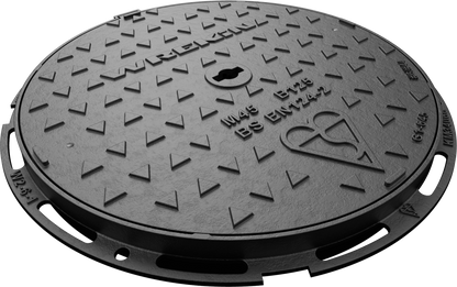 WREKIN (A44) 450dia x 40mm D/IRON SOLID TOP COVER & FRAME B125 SAFESEAL RANGE DMS1B2/45D