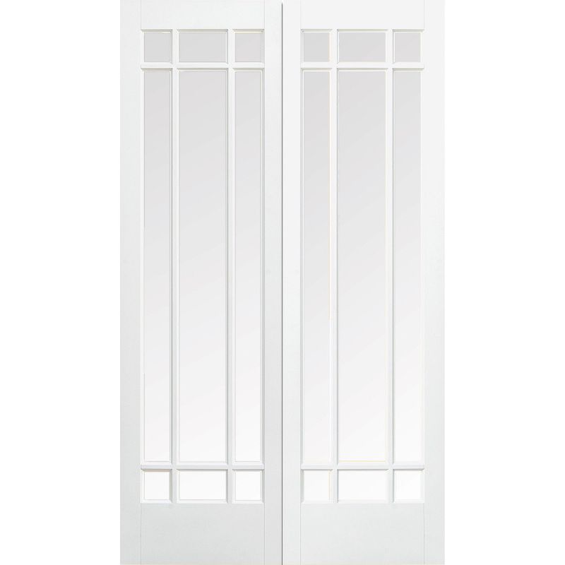 LPD MANHATTAN GLAZED 9L PAIR 1981 x 1524mm WHITE WFPRSMANCG60