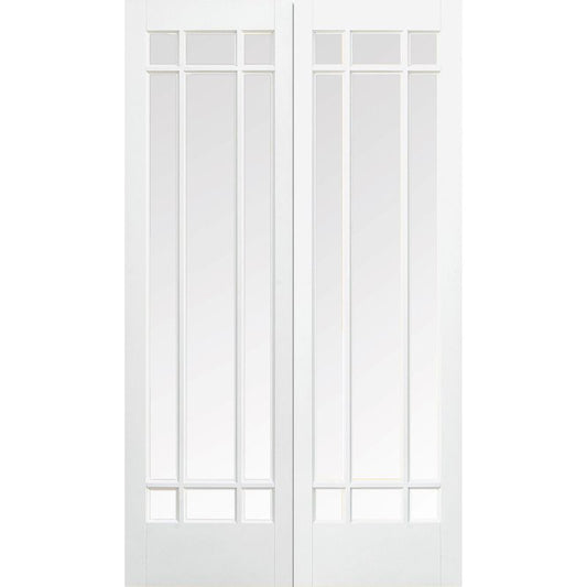 LPD MANHATTAN GLAZED 9L PAIR 1981 x 1524mm WHITE WFPRSMANCG60