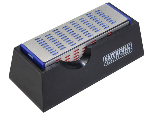 FAITHFULL FAIDWQUAD 4 SIDED DIAMOND SHARPENING STONE 50 x 50 x 150mm