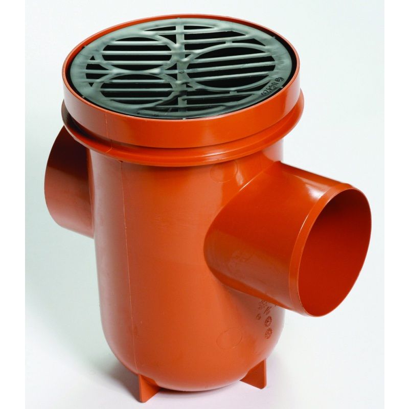 POLYPIPE BACK INLET BOTTLE GULLY 110mm UG427